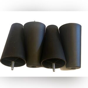 121303 X 4 IKEA Sofa Feet For EKTORP, SABOVIK, SENNESVIK Furniture, Black